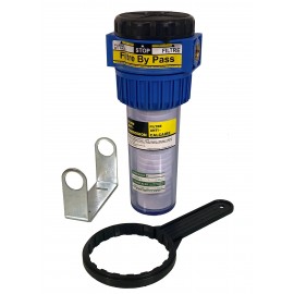 Filtre eau domestique anti-calcaire/ corrosion Polar - Complet - 1800l/h - 3/4” - 7 bar - Avec cartouche, étrier et clé