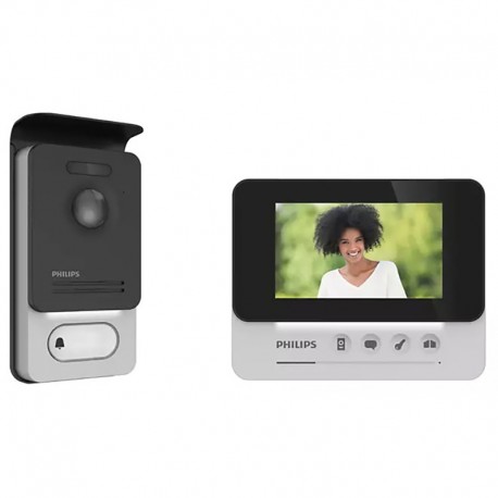 Visiophone WelcomeEye Compact écran tactile 4.3” Philips - Noir