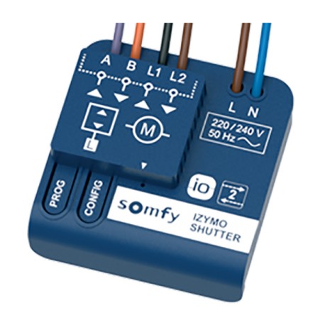 Micro-récepteur IO Izymo Somfy pour volets-roulants