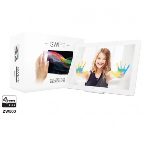 Contrôleur gestuel SWIPE Fibaro blanc - compatible Z-Wave - Alimentation batterie ou micro-USB 5V