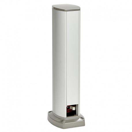Colonnette Aluminium Optiline 45 Schneider Electric - 2 faces - 0.43m