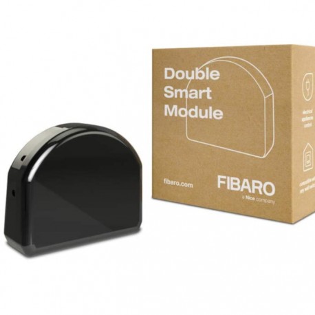 Micromodule Fibaro Smart Module Double - Z-Wave - Noir