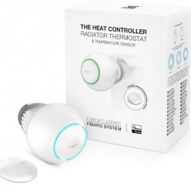  Heat controller Starter Pack Fibaro - Tête thermostatique + capteur de température- Z-Wave - Blanc