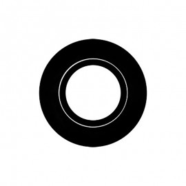 Collerette ronde pour spot encastré LED'Up Universal Europole - Noir mat - Orientable