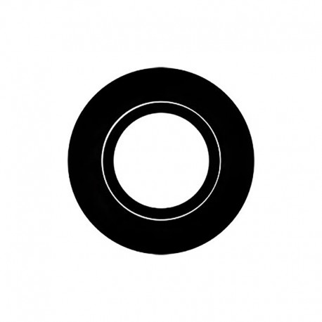 Collerette ronde pour spot encastré LED'Up Universal Europole - Noir mat - Orientable
