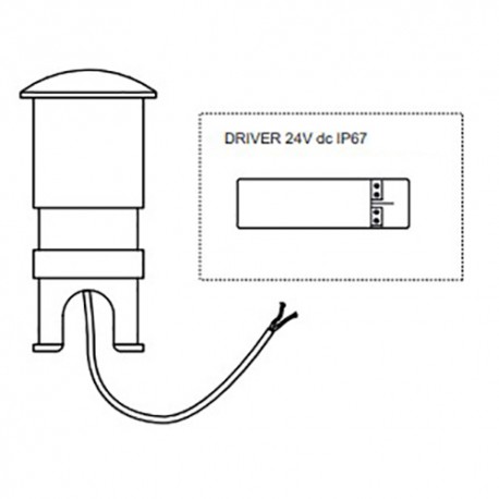 Alimentation pour LED encastrable KANE Faro - 3W - 220/240V - Variable