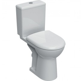 Pack WC à poser Geberit Renova Comfort - Surélevé - Rimfree - Sortie horizontale - 37x67cm - Blanc