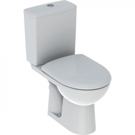 Pack WC à poser Geberit Renova - Rimfree - Sortie horizontale - 37x67cm - Blanc