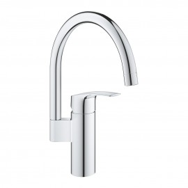 Mitigeur évier monocommande Grohe - Eurosmart - Cuisine - Bec haut pivotant - Chromé - Gamme Professionnelle