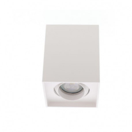 Spot en applique blanc ALBA S GU10 Indigo - 13W - IP20 - carré orientable