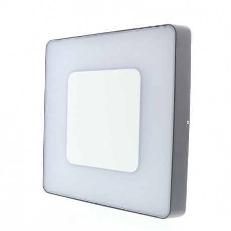 Applique carré Indigo ASPI 2 SENSOR PLUS - 30W - 3000-4000K - Avec détecteur - Anthracite