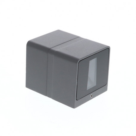 Applique murale ALMA S Indigo - Carrée - 2X3W - 3000K - IP54 - Anthracite