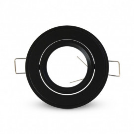 Support plafond rond Miidex - orientable - ∅ 92 mm - finition noire