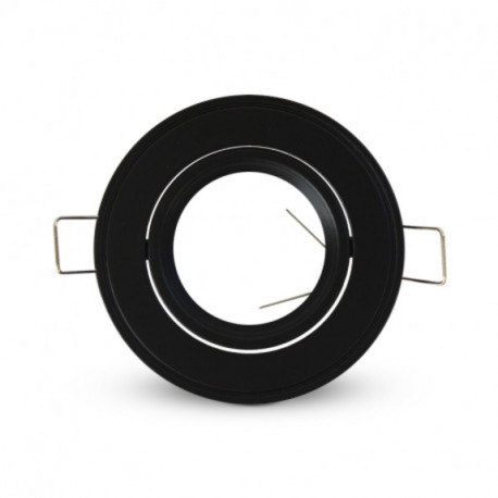 Support plafond rond Miidex - orientable - ∅ 92 mm - finition noire