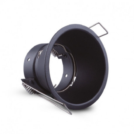 Support de spot encastrable BBC Miidex - Fixe - Rond - ∅ 83mm - IP20 - Noir