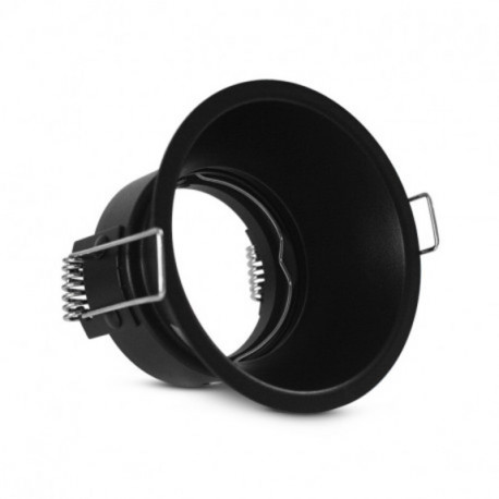 Support de spot rotatif encastrable BBC Miidex - Orientable - Rond - ∅ 82mm - IP20 - Noir