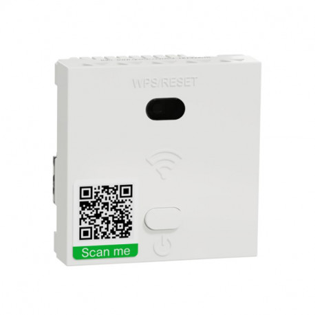 Répéteur Wifi Unica Schneider - 2 modules - 300Mb/s - Bornier à vis - Blanc