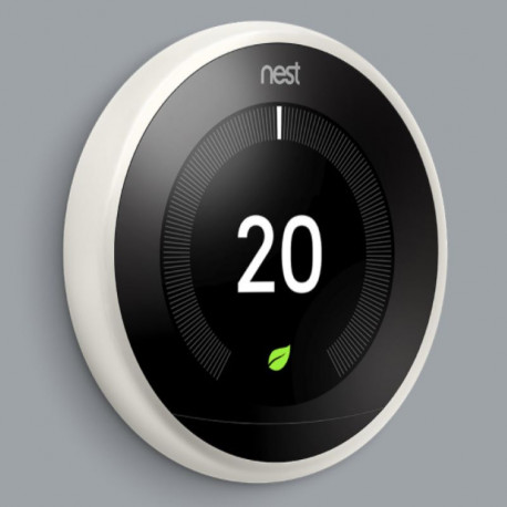 Learning thermostat connecté Nest - Wifi - LCD - Blanc