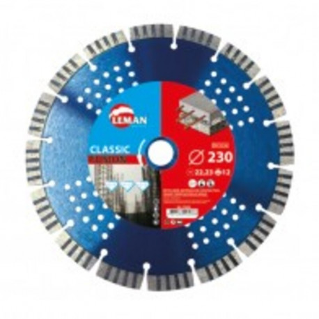 Disque diamant segments Leman SA - béton armé - ø230mm