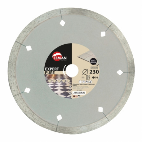 Disque diamant Leman SA - segment lisse - grès cérame - ø180mm