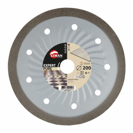 Disque diamant Leman SA - jante continue - carrelage - ø180mm