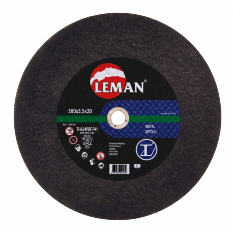 Disque de tronçonnage Métal - Leman SA - Corindon - Plat - ø350mm - Ep. 4mm