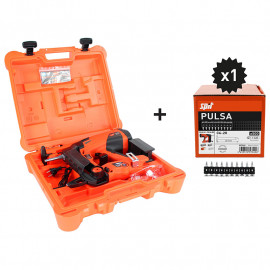 Pack cloueur autonome multi-matériaux Pulsa 40E - 500 clous C6-20 inclus
