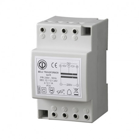 Transformateur 12/24Vac CDVI - 1/2A - Classe II