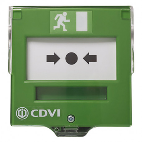 Bris de glace CDVI - 2 contacts - Vert - Membranes déformables