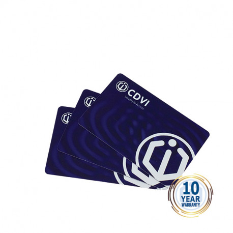 Lot de 10 cartes ISO RFID CDVI - Pour A6U48 et A10U48