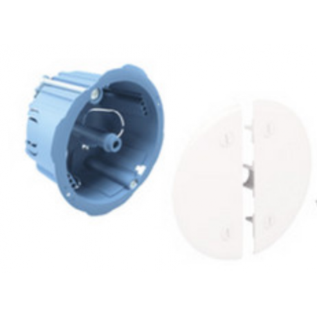 Boite de centre pour placo Eur'Ohm - Ø 65mm - non DCL - avec piton