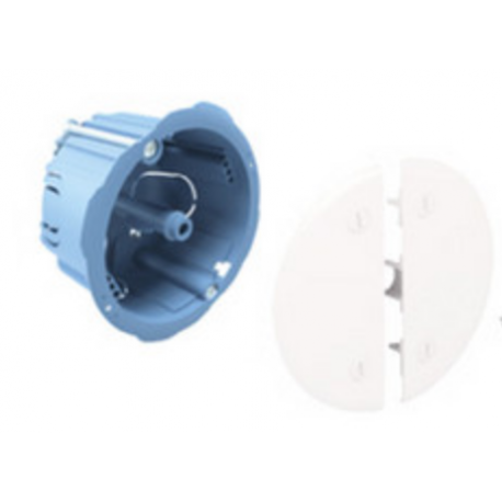 Boite de centre pour placo Eur'Ohm - Ø 65mm - non DCL - avec piton