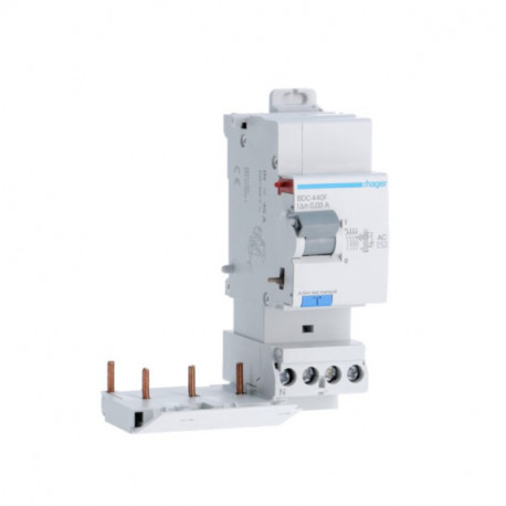 Bloc différentiel Hager - 3P+N - 40A - 30mA - Type AC