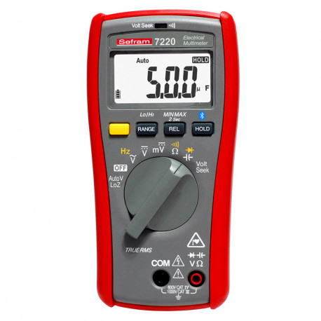 Multimètre numérique 6000 points Sefram - TRMS AC - Bluetooth - Tension jusqu'à 1000V