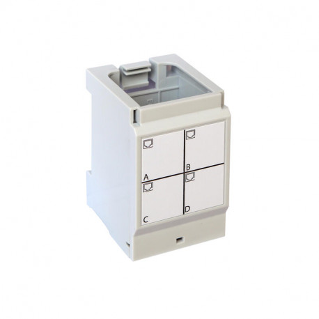 Support pour 4 connecteurs RJ45 LCS³ Legrand pour coffret de communication