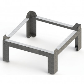 Kit fixation au sol InspirAIR® Top d'Aldes - Anti-vibratile - Acier - Gris
