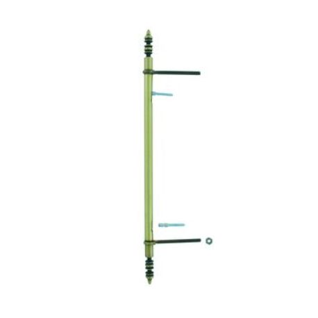 Fiche à lacets dégondable Bouvet - Réglable - 392mm - Entraxe 256mm - Acier - Vieux bronze