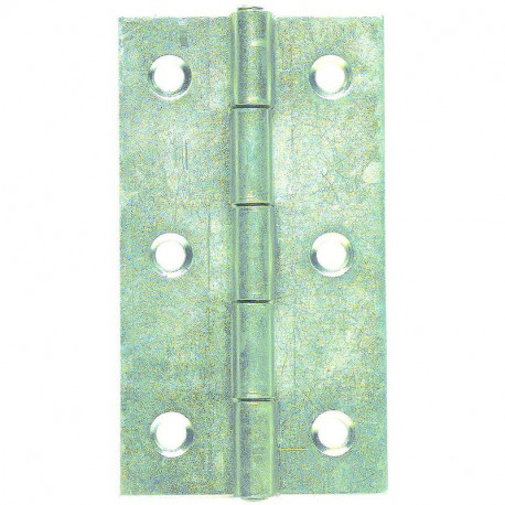 Charnière crosse pour meuble Monin - Acier zingué - 30x19mm