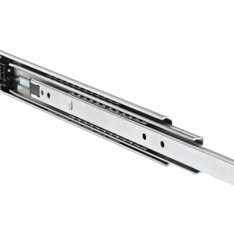Paire de coulisses en sortie totale DZ5321EC Accuride - Avec amortisseur - 500mm - 70kg - Zingué brillant