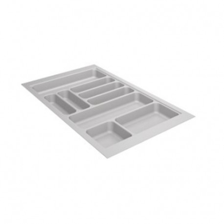 Range-couverts OrgaTray 440 pour tiroir Hettich - Largeur 800mm - Plastique - Argent
