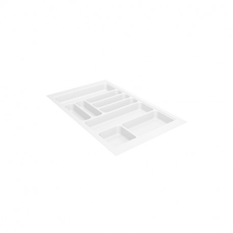 Range-couverts OrgaTray 440 pour tiroir Hettich - Largeur 450mm - Plastique - Blanc