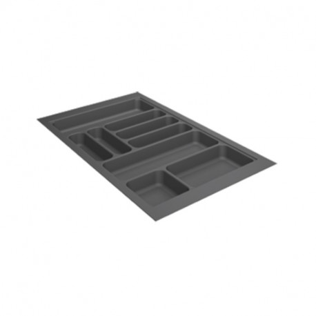 Range-couverts OrgaTray 440 pour tiroir Hettich - Largeur 450mm - Plastique - Anthracite