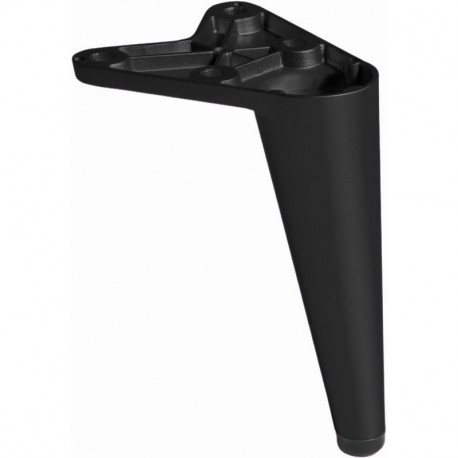 Pied de meuble ajustable Série 220 de Mafos - Rond - Incliné - 100mm - Zamak Noir