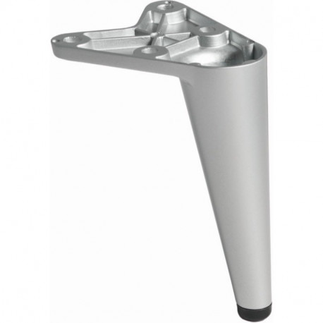 Pied de meuble ajustable Série 220 de Mafos - Rond - Incliné - 100mm - Zamak Gris