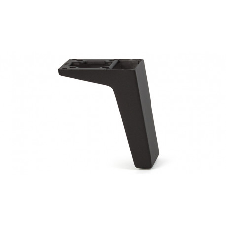 Pied de meuble Illius Série 211 de Mafos - Ajustable - en L incliné - 100x50mm - Zamak noir