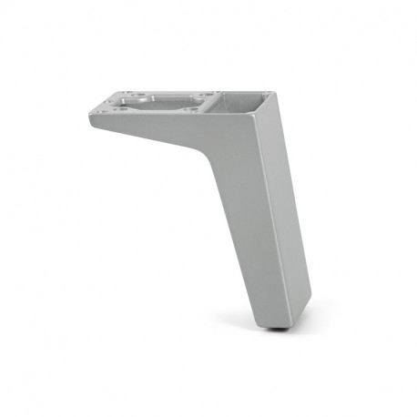 Pied de meuble Illius Série 211 de Mafos - Ajustable - en L incliné - 100x50mm - Zamak gris