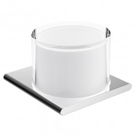 Distributeur de savon Édition 400 Keuco - 150ml - Pompe en verre cristal - Avec support