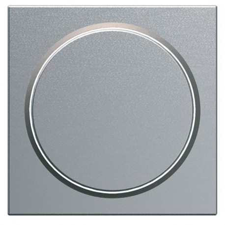 Enjoliveur variateur poussoir Hager Gallery - Titane