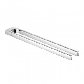 Porte-serviettes pivotant 2 bras Collection Moll Keuco - Longueur 450mm - Chromé