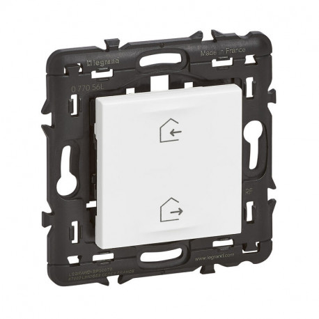 Commande sans fil sans pile Self-e Mosaic with Netatmo Legrand - Départ / Arrivée - Enjoliveur blanc